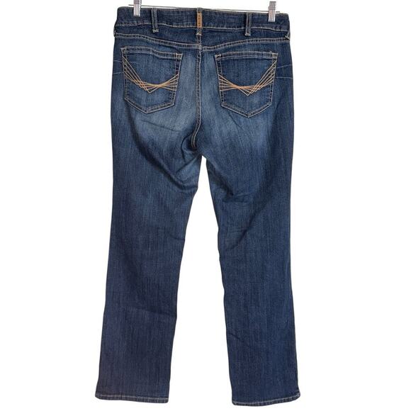 Ariat Sz 32R REAL Denim Bootcut Jeans Whipstitch Western Cowgirl Workwear - Picture 8 of 11